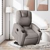 vidaXL Relaxsessel mit Aufstehhilfe Elektrisch Taupe Stoff