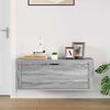 vidaXL Wand-Schuhschrank Grau Sonoma 100x35x38 cm Holzwerkstoff