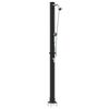 vidaXL Au&szlig;en Solardusche Schwarz 217 cm PVC und Aluminium