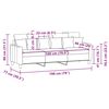 vidaXL 3-Sitzer-Sofa Creme 180 cm Stoff