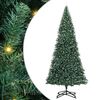 vidaXL K&uuml;nstlicher vorbeleuchteter Weihnachtsbaum mit Kugelset Gr&uuml;n