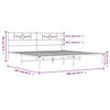 vidaXL Bettgestell mit Kopfteil Metall Wei&szlig; 200x200 cm