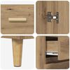 vidaXL Highboard mit Schubladen Artisan-Eiche 69,5 x 34 x 180 cm