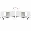 vidaXL Couchtisch mit Schubladen Wei&szlig; 90 x 49 x 46 cm Holzwerkstoff