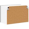 vidaXL K&uuml;chenwandschrank mit T&uuml;r Schwarz 60 x 31 x 40 cm Holzwerkstoff