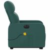 vidaXL Elektrischer Massagesessel mit Aufstehhilfe Dunkelgr&uuml;n Stoff