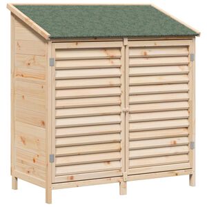 vidaXL Gartenschuppen Natur 106 x 56 x 113,5 cm Massivholz aus Fichte