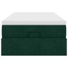 vidaXL Ottoman-Bett mit Matratze Dunkelgr&uuml;n 100x200 cm Samt