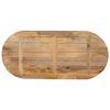 vidaXL Tischplatte 100x40x2,5 cm Oval Massivholz Mango