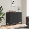 vidaXL Sideboard Schwarz 94x35x76 cm Holzwerkstoff