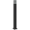 vidaXL Wegeleuchten mit Bewegungsmelder 3 Stk. Schwarz 110cm Aluminium