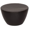 vidaXL Couchtisch Aluminium Geh&auml;mmert &Oslash; 50x30 cm Schwarz