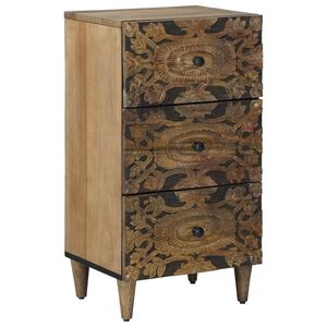 vidaXL Sideboard Braun 40 x 33,5 x 75 cm Massivholz Mango
