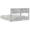 vidaXL Aufbewahrungsbett Beton Grau 200 x 200 cm Holzwerkstoff