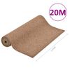 vidaXL Kunstrasen mit Noppen 20x1,33 m Beige
