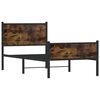 vidaXL Metallbett ohne Matratze R&auml;uchereiche 90x190 cm