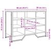 vidaXL Schuhregal Schwarz 90x38x61,5 cm Holzwerkstoff