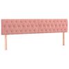 vidaXL Boxspringbett mit Matratze Rosa 120x190 cm Samt