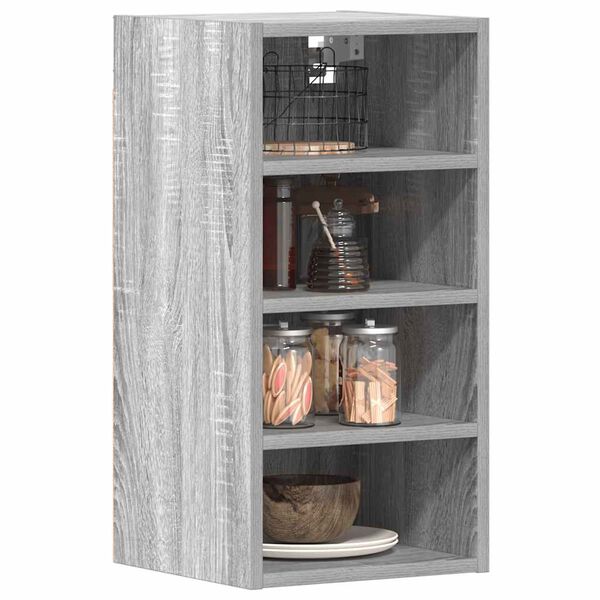 vidaXL H&auml;ngeschrank Riga Grau Sonoma 30x29,5x60 cm Holzwerkstoff