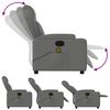vidaXL Massage-Relaxsessel, Stoff, Dunkelgrau