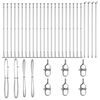 vidaXL Zaunpfosten 26 pcs Grau 3,2 x 3,2 x 170 cm