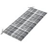 vidaXL Klappbare Gartenbank mit Auflage 118 cm Bambus
