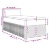 vidaXL Boxspringbett mit Matratze Blau 80x200 cm Samt