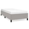 vidaXL Bettgestell ohne Matratze Hellgrau 100x200 cm Stoff