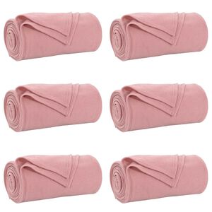 vidaXL Wohndecken 6 stk. Rosa 270 x 240 cm 5.44 kg Fleece