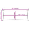 vidaXL Sonnensegel 160 g/m&sup2; Schwarz 2x4,5 m HDPE