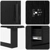 vidaXL Highboard Schwarz Eichen-Optik 69,5 x 34 x 180 cm Holzwerkstoff