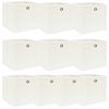 vidaXL Aufbewahrungsboxen 10 Stk. Wei&szlig; 32x32x32 cm Stoff