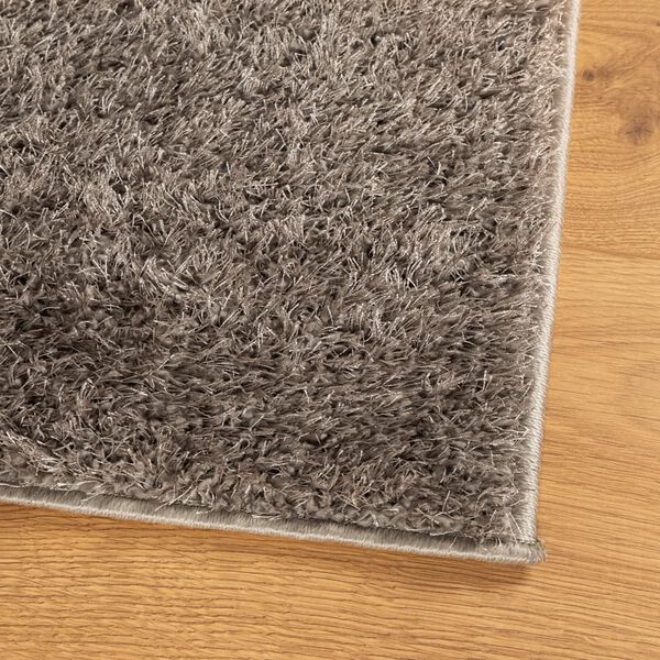 vidaXL Teppich ISTAN Hochflor Gl&auml;nzend Grau 160x230 cm