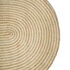 vidaXL Teppich Nat&uuml;rlich und Wei&szlig; 152 x 245 cm Jute