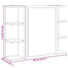 vidaXL Bad-Spiegelschrank Sonoma-Eiche 80x20,5x64 cm Holzwerkstoff