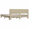 vidaXL Bettgestell Sonoma-Eiche 180x200 cm Holzwerkstoff und Metall