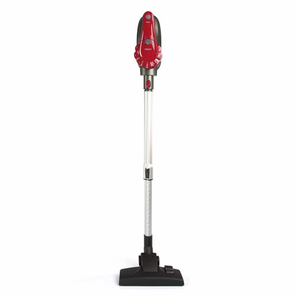 Livoo Stielstaubsauger Kabellos 600 ml 120 W Grau und Rot