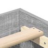 vidaXL Bettgestell ohne Matratze Grau Sonoma 90x190 cm Holzwerkstoff