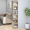 vidaXL B&uuml;cherregal/Raumteiler Sonoma-Eiche 40x30x198 cm