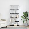 vidaXL B&uuml;cherregal Schwarz Eichen-Optik 70 x 24 x 161 cm Holzwerkstoff