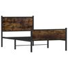 vidaXL Metallbett ohne Matratze R&auml;uchereiche 100x190 cm