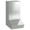 vidaXL Schweinfutterspender Silber 55 x 38 x 76 cm 20 kg