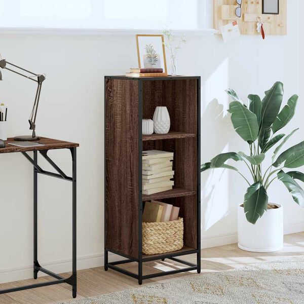 vidaXL B&uuml;cherregal Braun Eichen-Optik 40x35x107,5 cm Holzwerkstoff