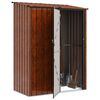 vidaXL Gartenh&uuml;tten Braun 153,5 x 86 x 200 cm Metall