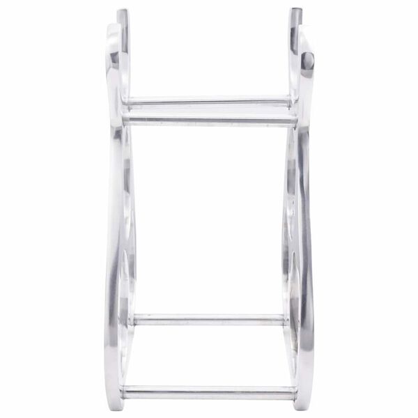 vidaXL Weinregal Silber 23 x 14 x 28 cm Aluminium