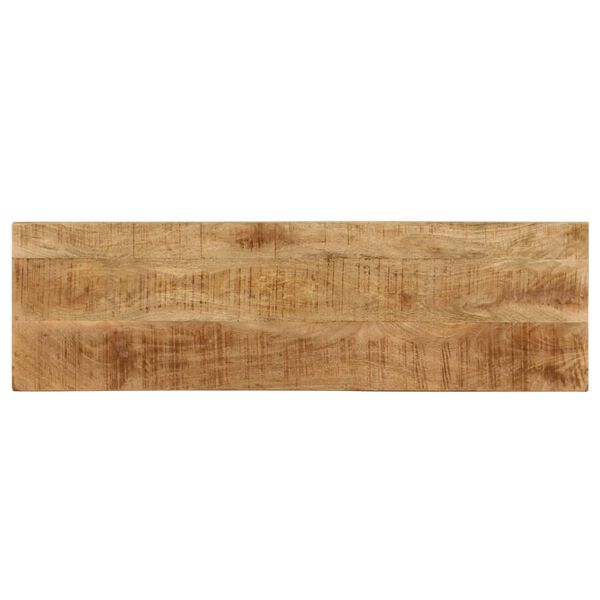 vidaXL Konsolentisch 120x35x76 cm Stahl und Massivholz Mango