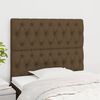 vidaXL Kopfteil Dunkelbraun 90x7x118/128 cm Stoff
