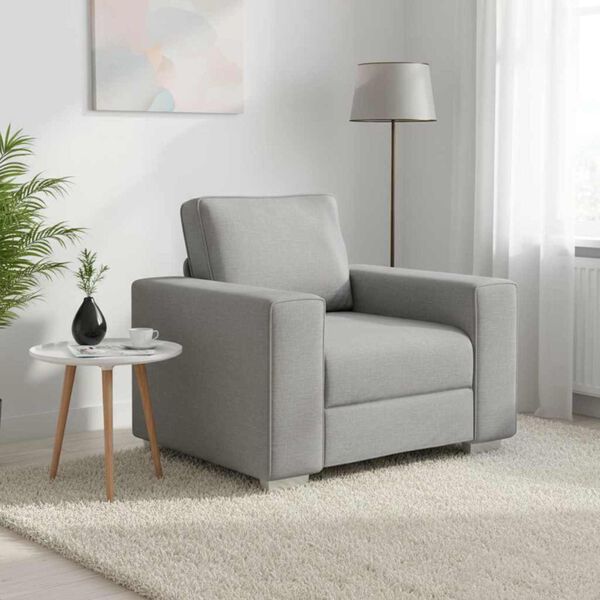 vidaXL Sofa Wolkengrau 100 x 77 x 82 cm Stoff