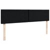 vidaXL Ottoman-Bett mit Matratze Schwarz 140x190 cm Stoff