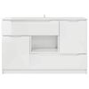 vidaXL Sideboard Hochglanz Wei&szlig; 100 x 30 x 65,6 Holzwerkstoff
